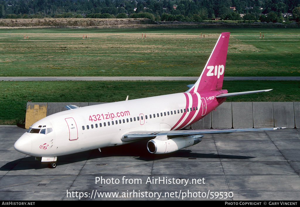 Aircraft Photo of C-GFCP | Boeing 737-217/Adv | Zip Air | AirHistory.net #59530