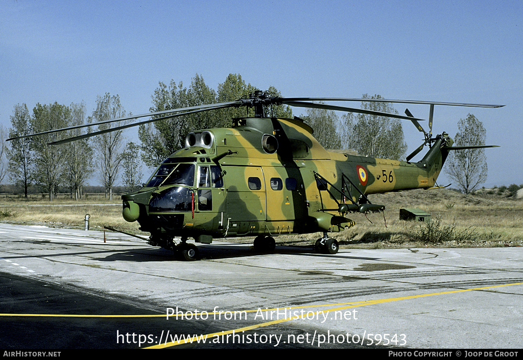 Aircraft Photo of 56 | Aerospatiale IAR-330L/SOCAT Puma | Romania - Air Force | AirHistory.net #59543