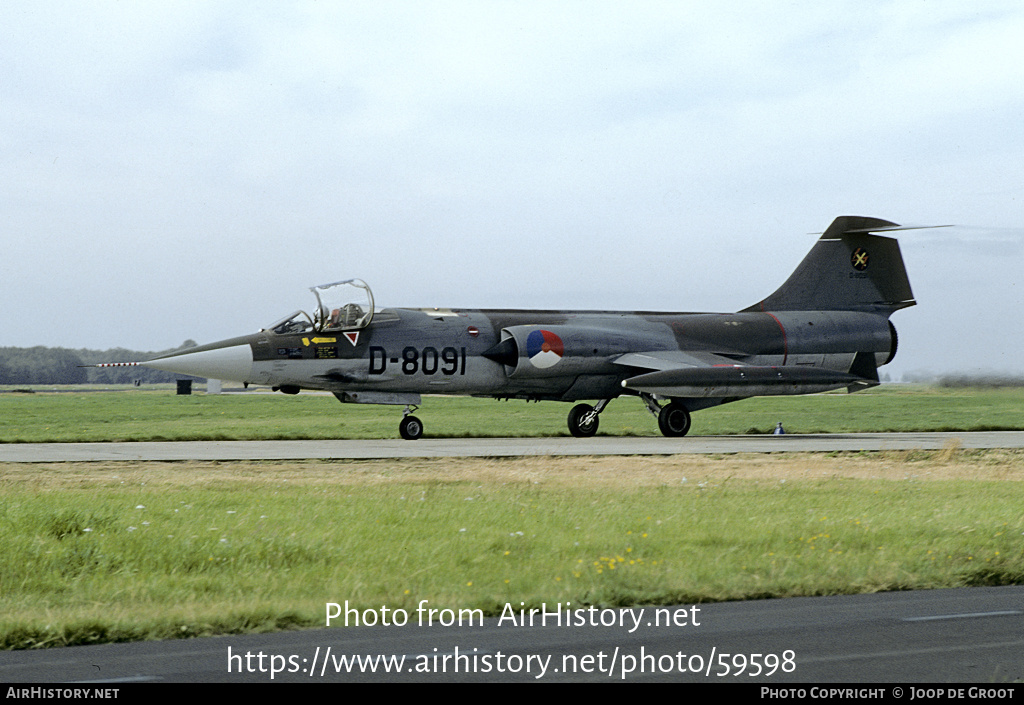 Aircraft Photo of D-8091 | Lockheed F-104G Starfighter | Netherlands - Air Force | AirHistory.net #59598