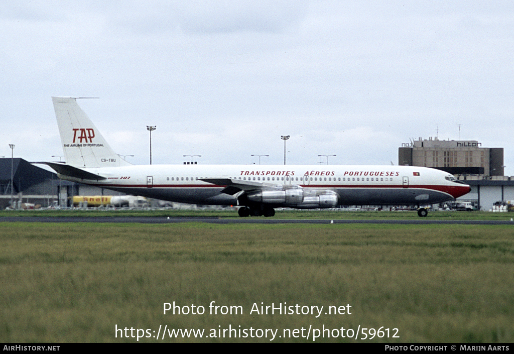 Aircraft Photo of CS-TBU | Boeing 707-3F5C | TAP - Transportes Aéreos Portugueses | AirHistory.net #59612