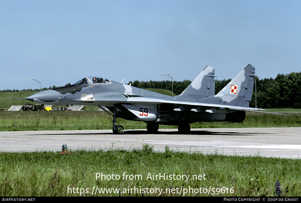 Aircraft Photo of 59 | Mikoyan-Gurevich MiG-29... | Poland - Air Force | AirHistory.net #59616