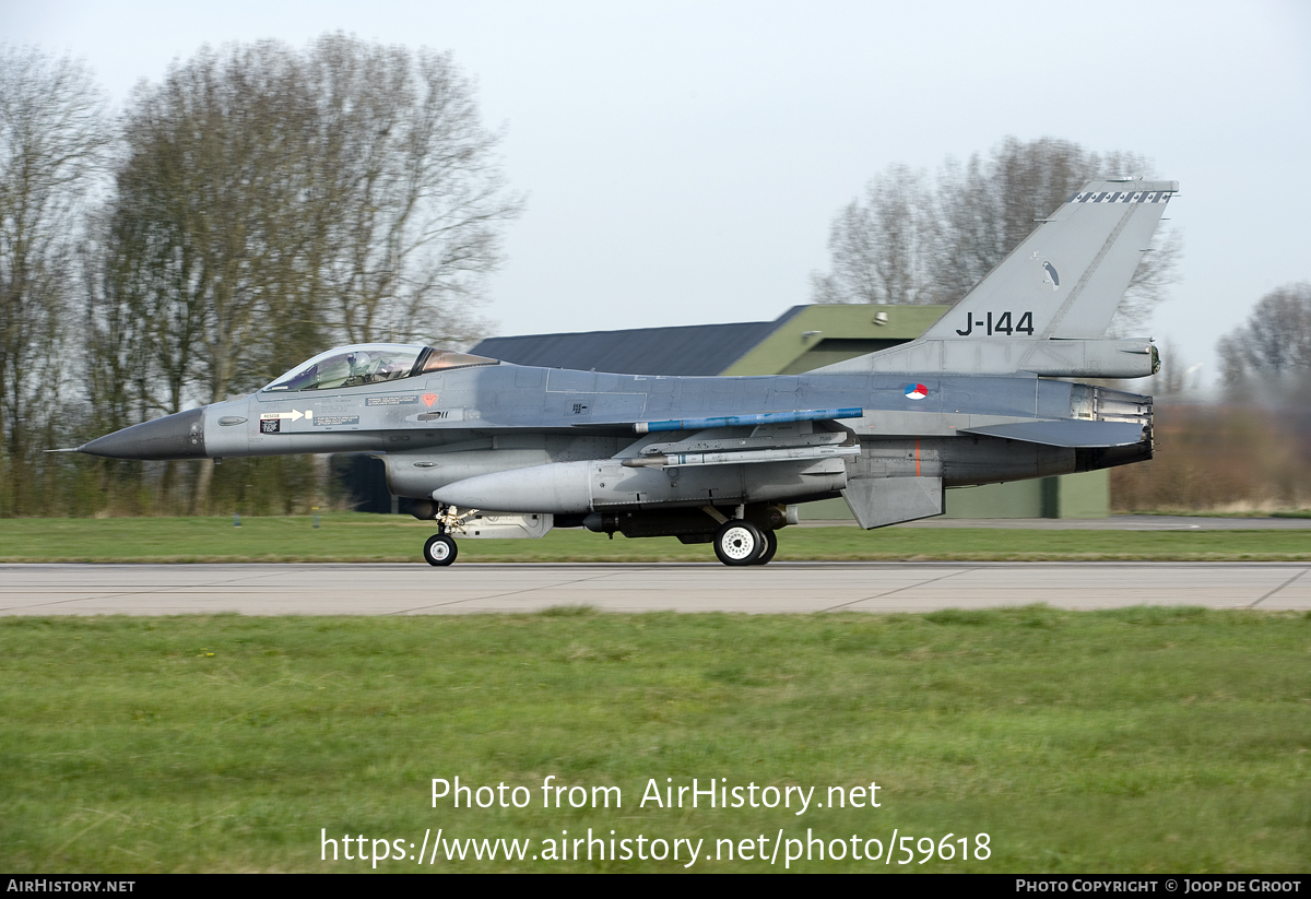 Aircraft Photo of J-144 | General Dynamics F-16AM Fighting Falcon | Netherlands - Air Force | AirHistory.net #59618