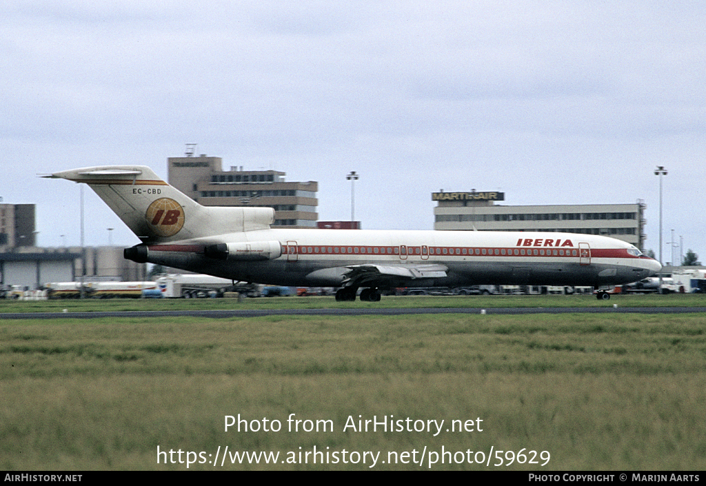 Aircraft Photo of EC-CBD | Boeing 727-256/Adv | Iberia | AirHistory.net #59629