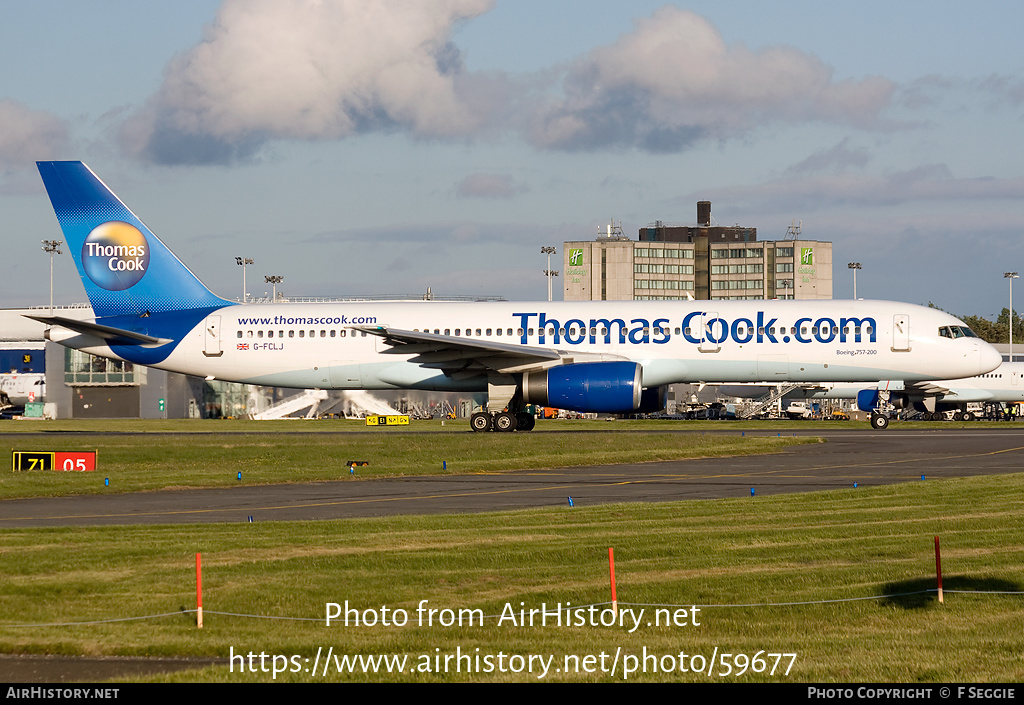 Aircraft Photo of G-FCLJ | Boeing 757-2Y0 | Thomas Cook Airlines | AirHistory.net #59677