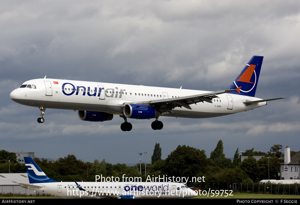 Aircraft Photo of TC-OAI | Airbus A321-231 | Onur Air | AirHistory.net #59752