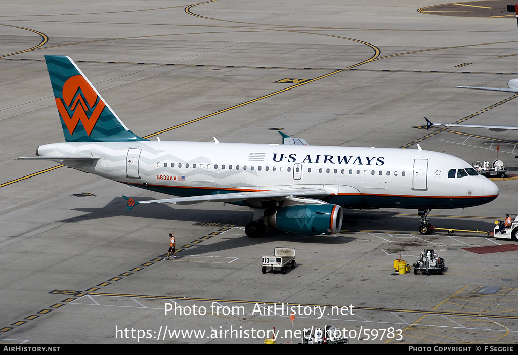 Aircraft Photo of N838AW | Airbus A319-132 | US Airways | America West Airlines | AirHistory.net #59783