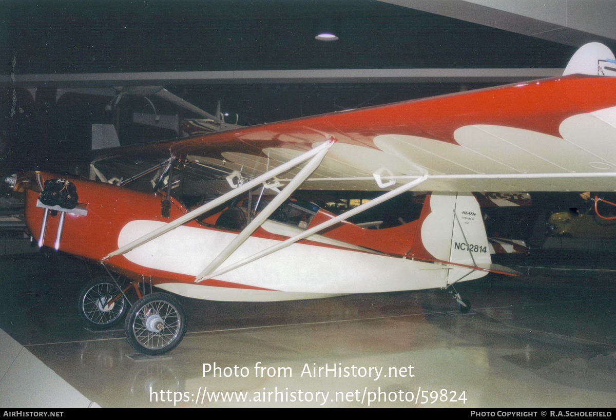 Aircraft Photo of N16GR / NC12814 | Heath LNA-40 Super Parasol | AirHistory.net #59824