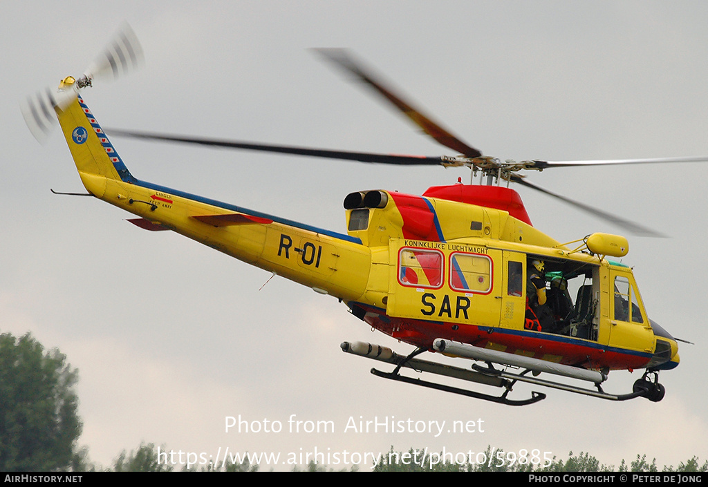 Aircraft Photo of R-01 | Agusta AB-412SP Grifone | Netherlands - Air Force | AirHistory.net #59885