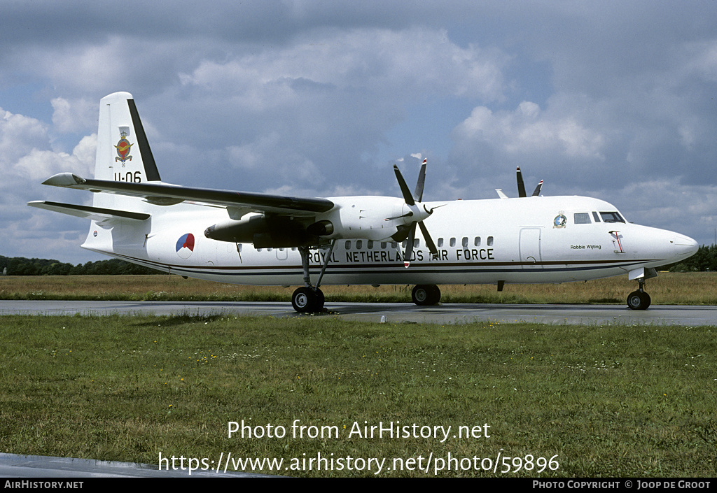 Aircraft Photo of U-06 | Fokker 50 | Netherlands - Air Force | AirHistory.net #59896