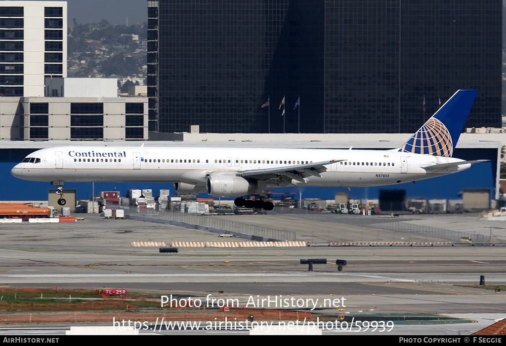 Aircraft Photo of N57855 | Boeing 757-324 | Continental Airlines | AirHistory.net #59939