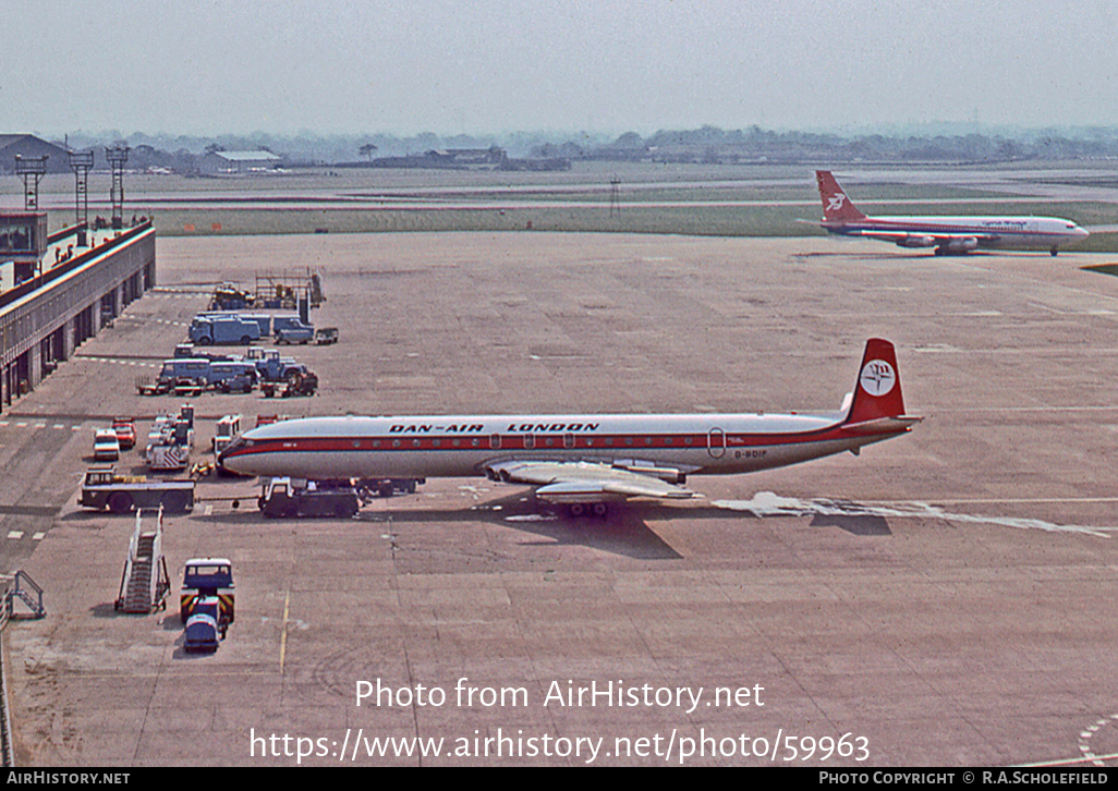 Aircraft Photo of G-BDIF | De Havilland D.H. 106 Comet 4C | Dan-Air London | AirHistory.net #59963