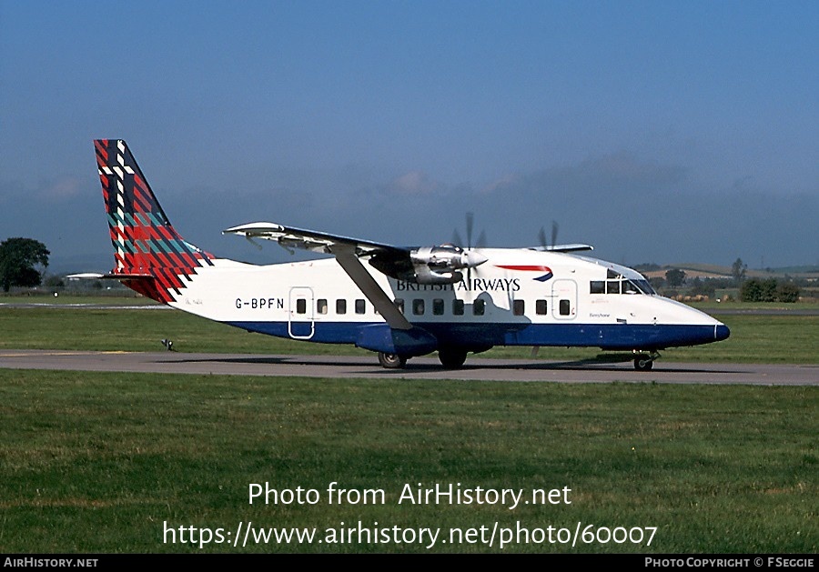 Aircraft Photo of G-BPFN | Short 360-300 | British Airways | AirHistory.net #60007