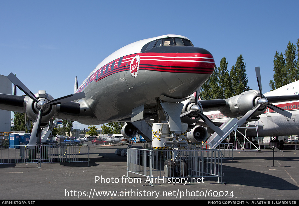 Aircraft Photo of CF-TGE | Lockheed L-1049G Super Constellation | Trans-Canada Air Lines - TCA | AirHistory.net #60024