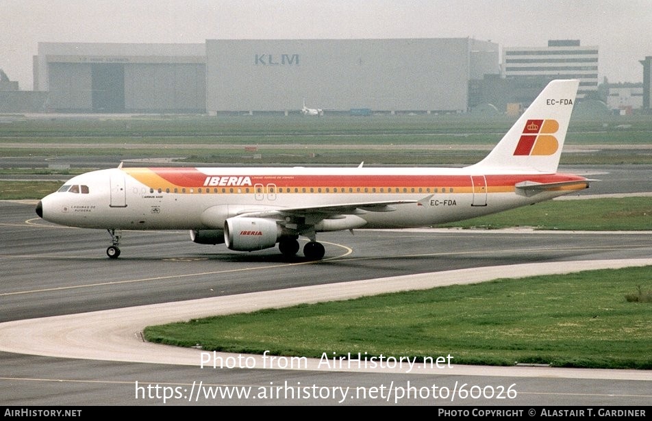 Aircraft Photo of EC-FDA | Airbus A320-211 | Iberia | AirHistory.net #60026