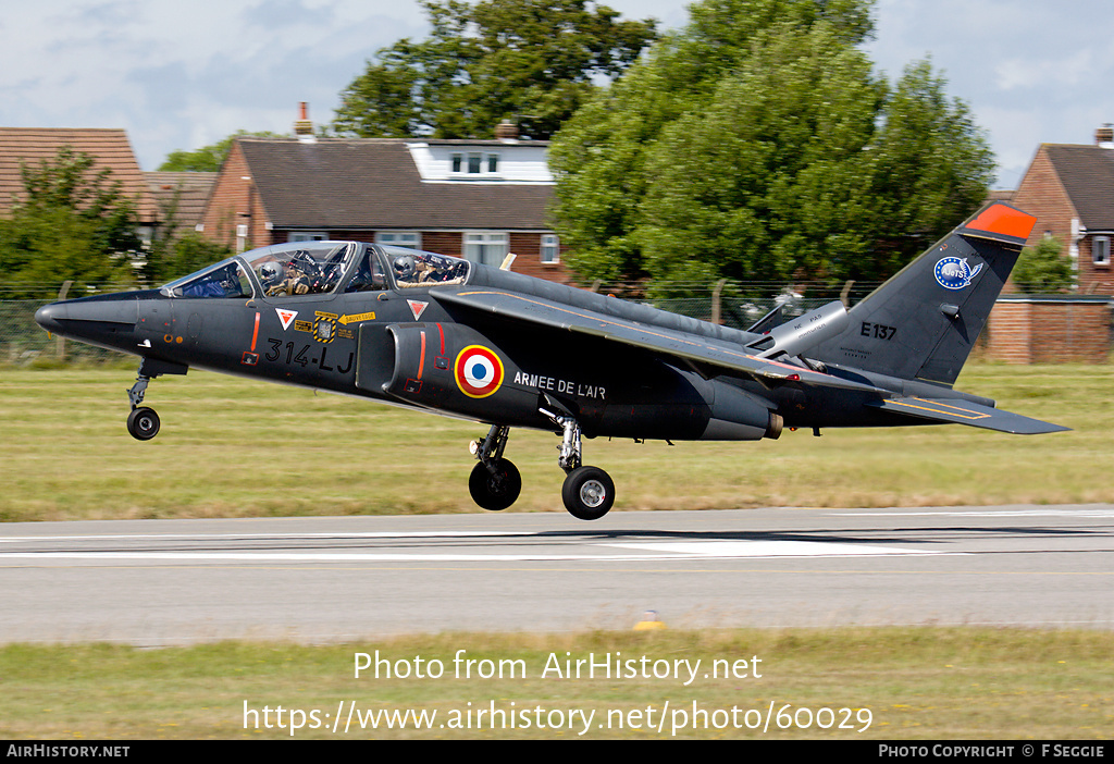 Aircraft Photo of E137 | Dassault-Dornier Alpha Jet E | France - Air Force | AirHistory.net #60029