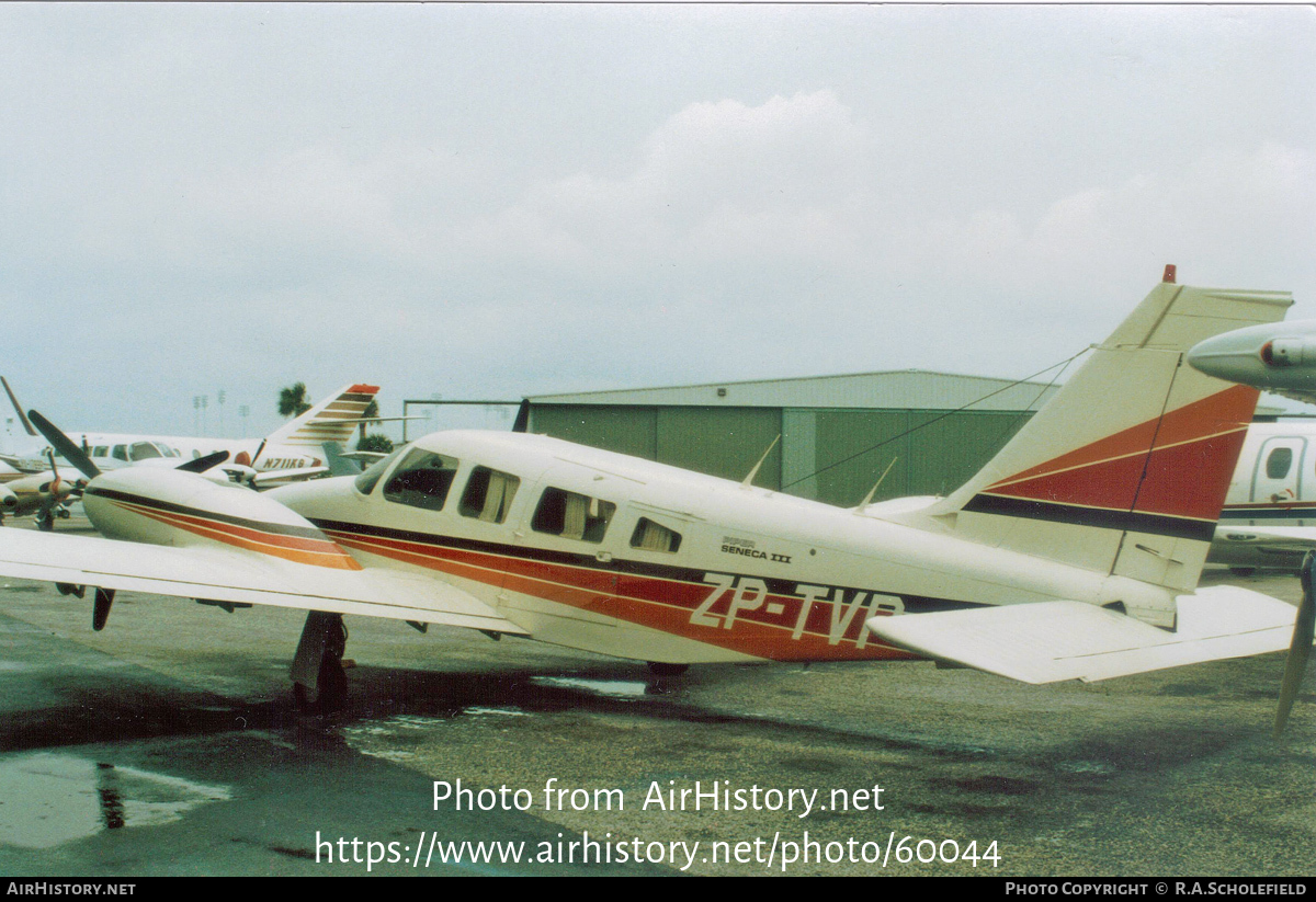 Aircraft Photo Of Zp Tvp Piper Pa T Seneca Iii Airhistory Net