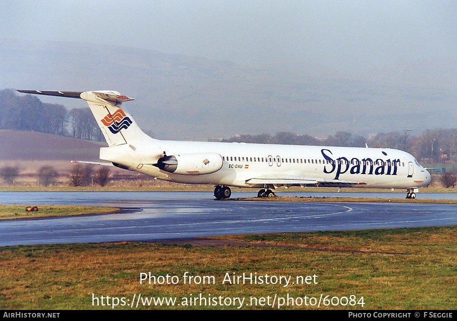 Aircraft Photo of EC-GXU | McDonnell Douglas MD-83 (DC-9-83) | Spanair | AirHistory.net #60084