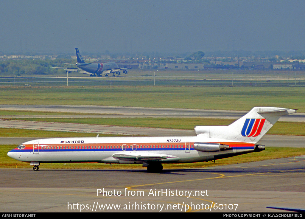 Aircraft Photo of N7272U | Boeing 727-222/Adv | United Airlines | AirHistory.net #60107