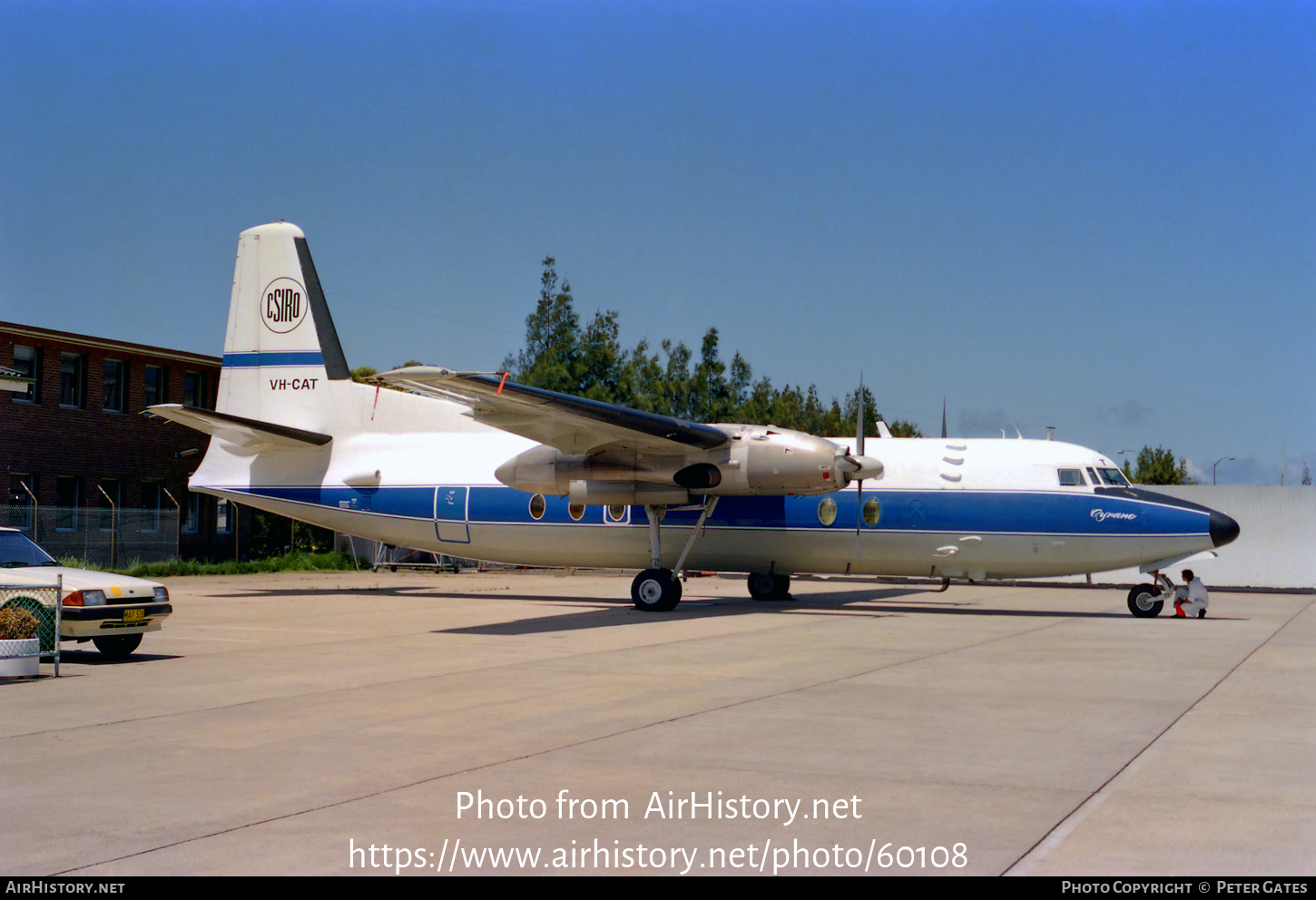 Aircraft Photo of VH-CAT | Fokker F27-100 Friendship | CSIRO | AirHistory.net #60108