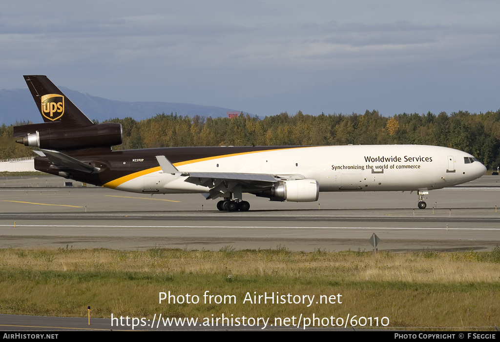 Aircraft Photo of N259UP | McDonnell Douglas MD-11/F | United Parcel Service - UPS | AirHistory.net #60110