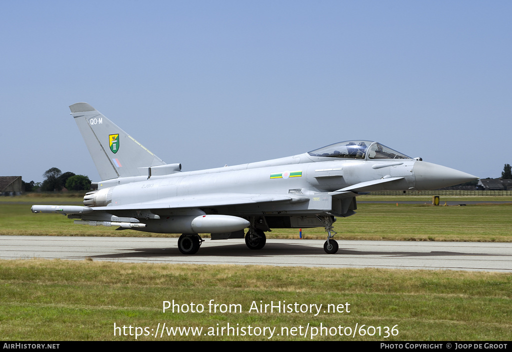 Aircraft Photo of ZJ913 | Eurofighter EF-2000 Typhoon FGR4 | UK - Air Force | AirHistory.net #60136