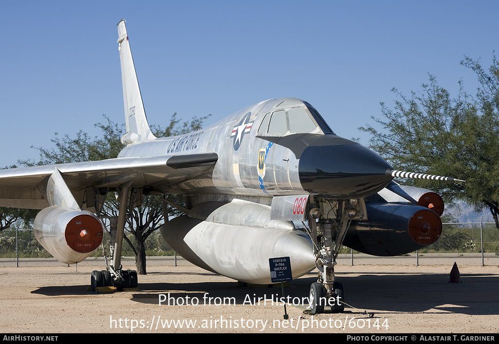Aircraft Photo of 61-2080 / 12080 | Convair B-58A Hustler | USA - Air Force | AirHistory.net #60144