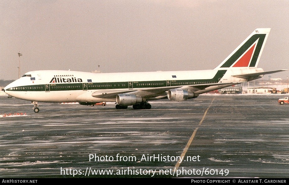 Aircraft Photo of I-DEML | Boeing 747-243B | Alitalia | AirHistory.net #60149