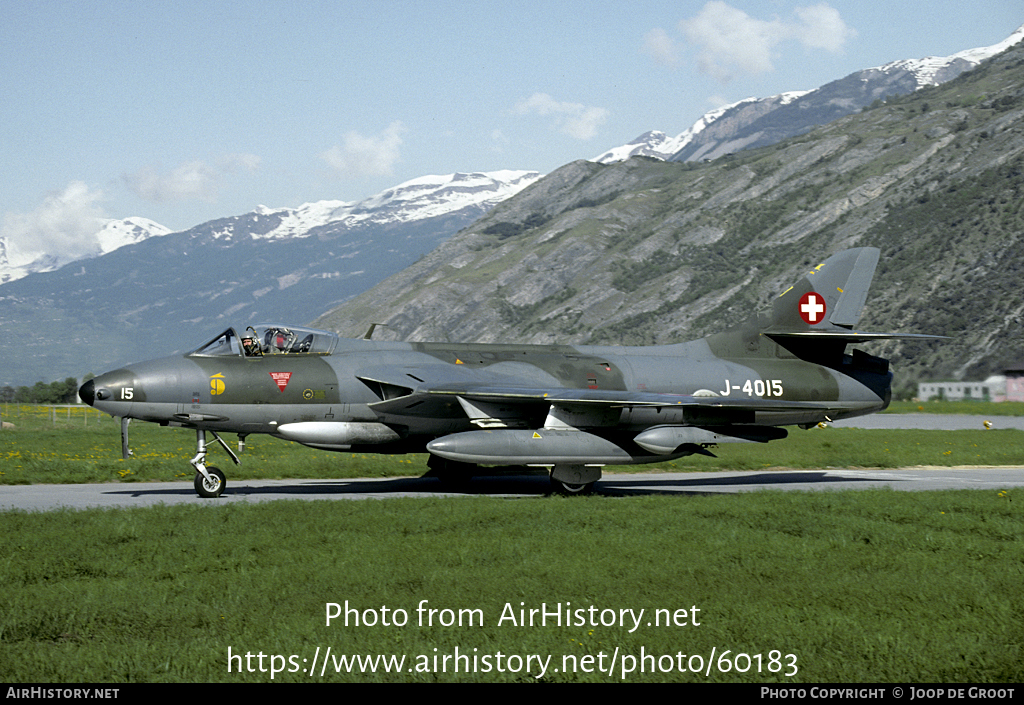 Aircraft Photo of J-4015 | Hawker Hunter F58 | Switzerland - Air Force | AirHistory.net #60183