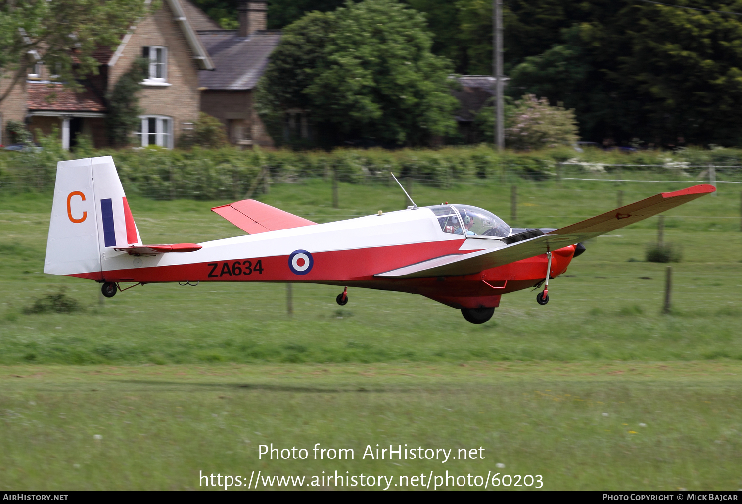 Aircraft Photo of G-BUHA / ZA634 | Scheibe T-61F Venture T2 (SF-25) | UK - Air Force | AirHistory.net #60203