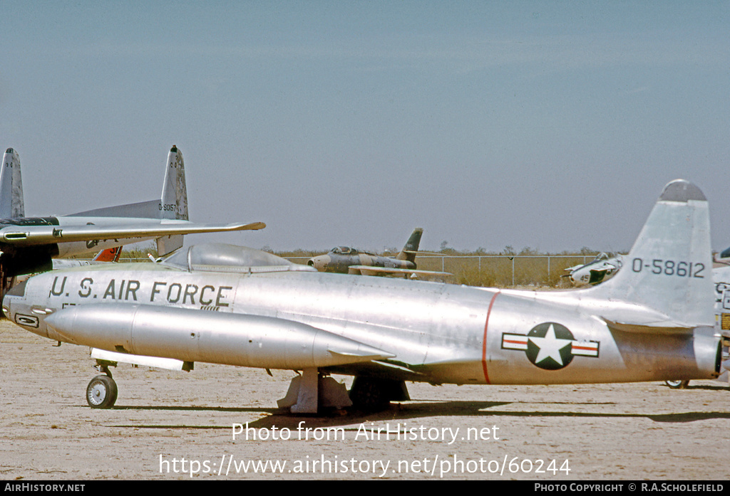 Aircraft Photo of 45-8612 / 0-58612 | Lockheed P-80B Shooting Star | USA - Air Force | AirHistory.net #60244