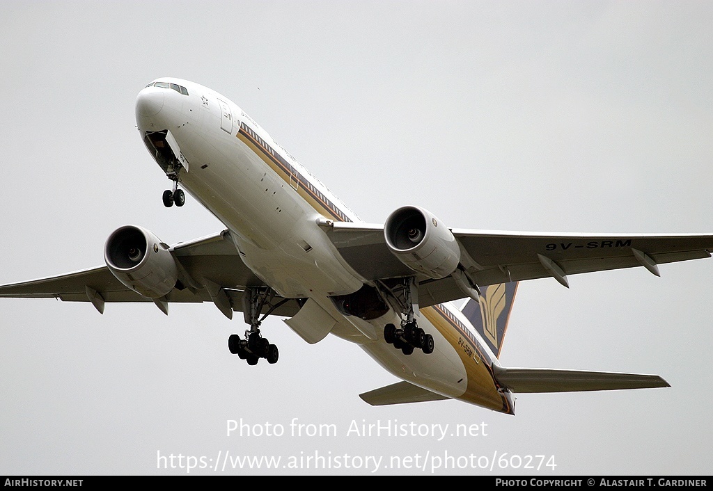 Aircraft Photo of 9V-SRM | Boeing 777-212/ER | Singapore Airlines | AirHistory.net #60274