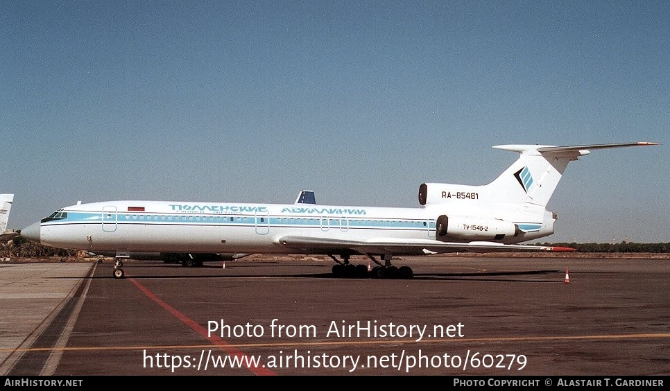 Aircraft Photo of RA-85481 | Tupolev Tu-154B-2 | Tyumen Airlines | AirHistory.net #60279