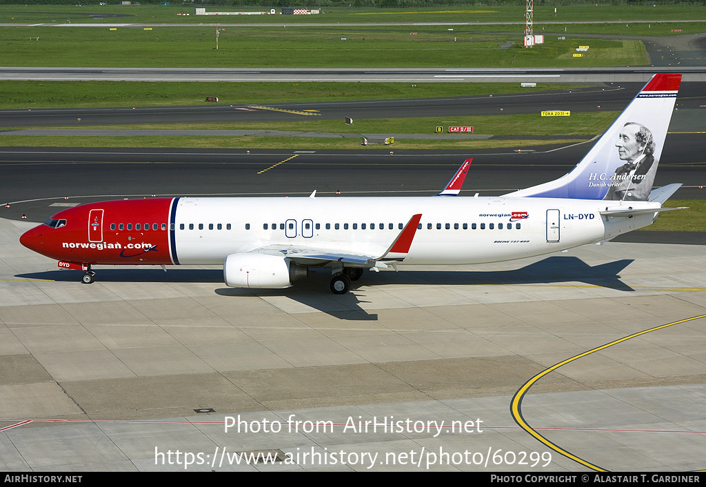 Aircraft Photo of LN-DYD | Boeing 737-8JP | Norwegian | AirHistory.net #60299