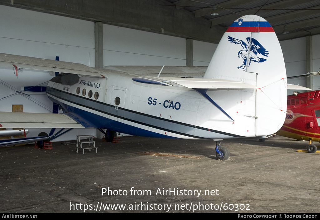 Aircraft Photo of S5-CAO | Antonov An-2 | Avio-Nautica | AirHistory.net #60302