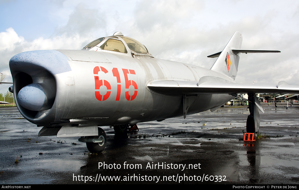 Aircraft Photo of 615 | PZL-Mielec Lim-5P (MiG-17PF) | East Germany - Air Force | AirHistory.net #60332