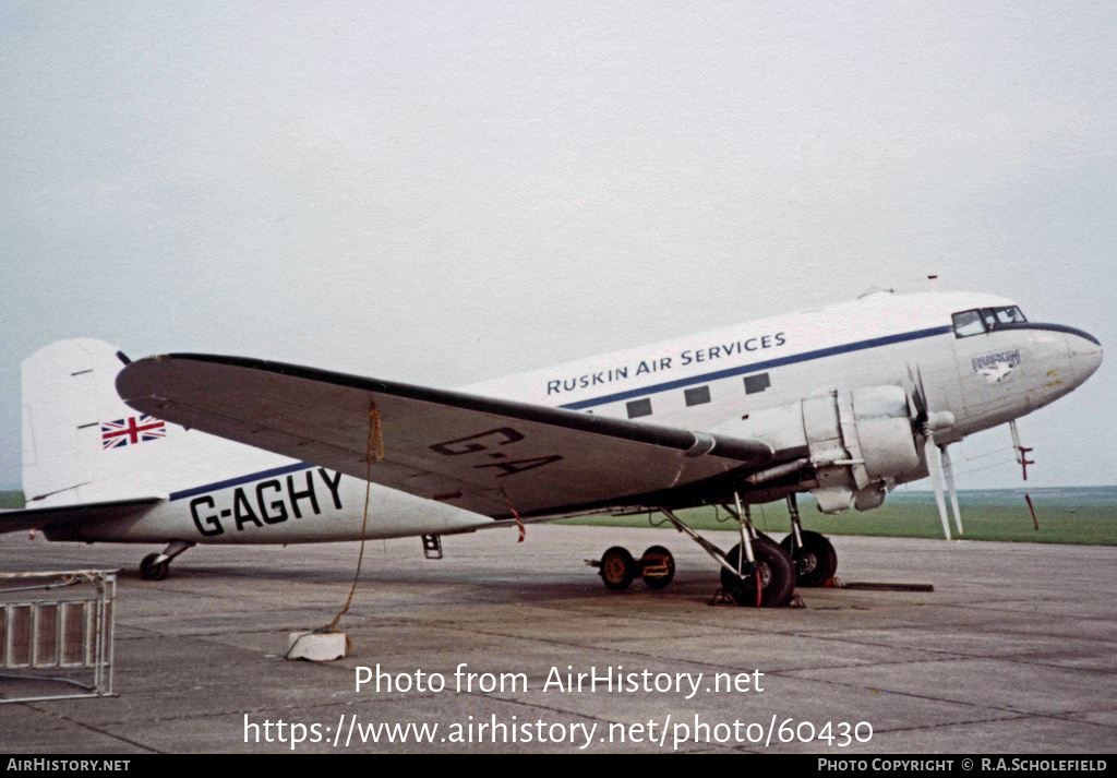 Aircraft Photo of G-DAKS / G-AGHY | Douglas C-47A Dakota Mk.3 | Ruskin Air Services | AirHistory.net #60430