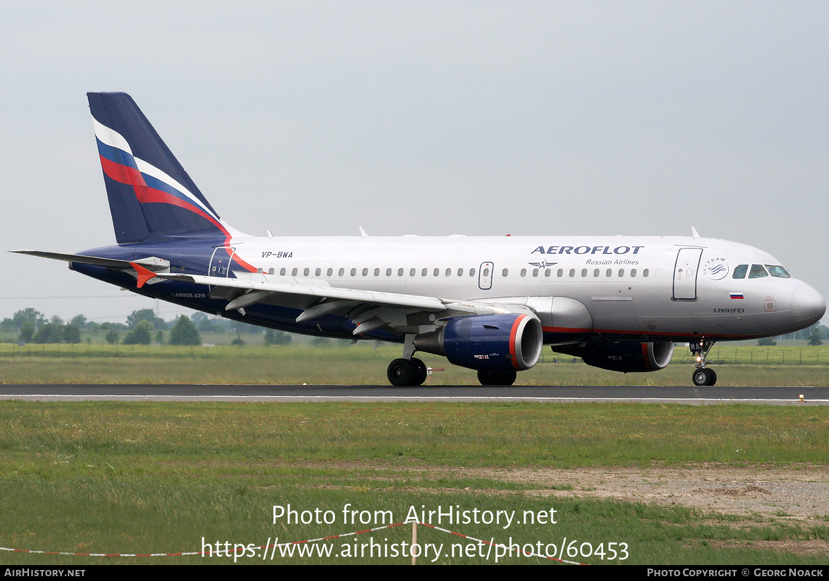 Aircraft Photo of VP-BWA | Airbus A319-111 | Aeroflot - Russian Airlines | AirHistory.net #60453