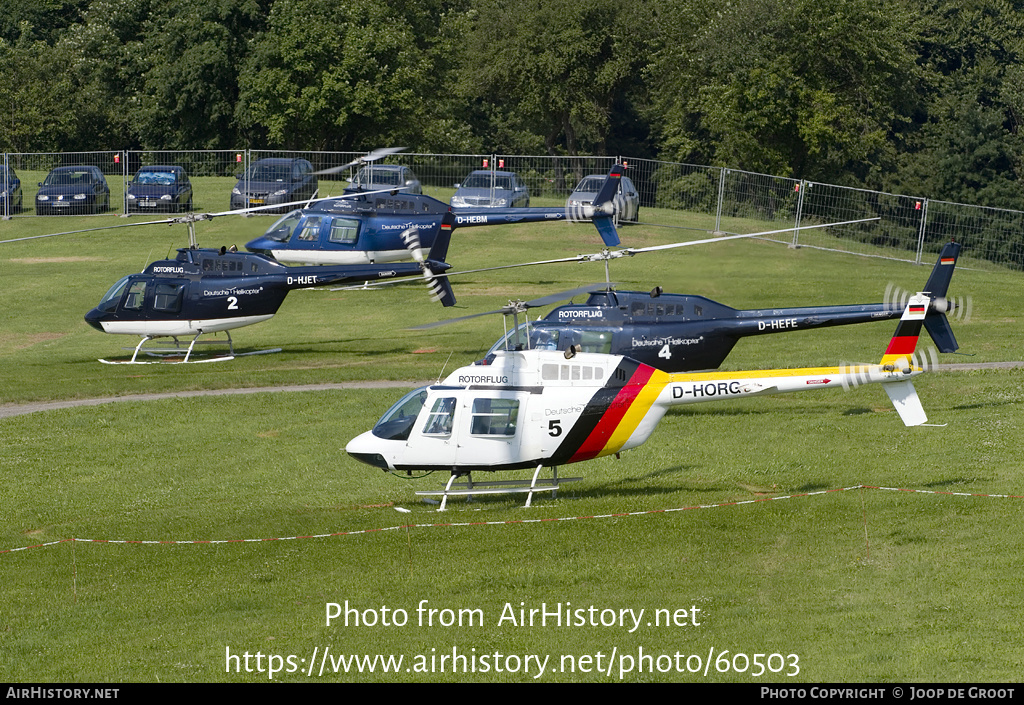 Aircraft Photo of D-HORG | Bell AB-206B JetRanger II | Rotorflug | AirHistory.net #60503