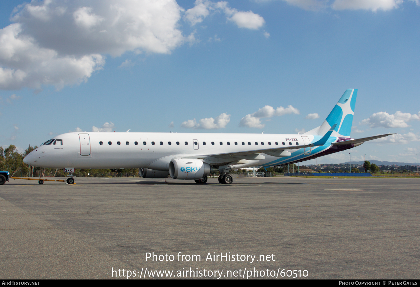 Aircraft Photo of VH-SXK | Embraer 190LR (ERJ-190-100LR) | Sky Air World | AirHistory.net #60510