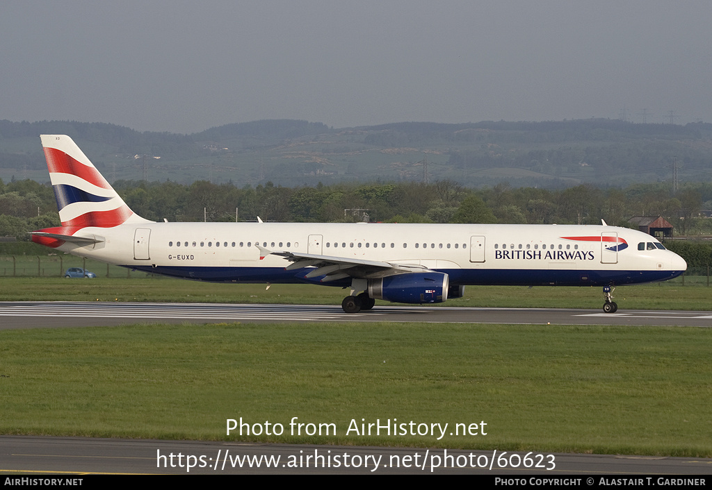Aircraft Photo of G-EUXD | Airbus A321-231 | British Airways | AirHistory.net #60623