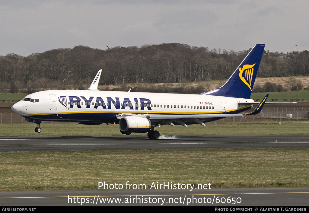 Aircraft Photo of EI-DWJ | Boeing 737-8AS | Ryanair | AirHistory.net #60650