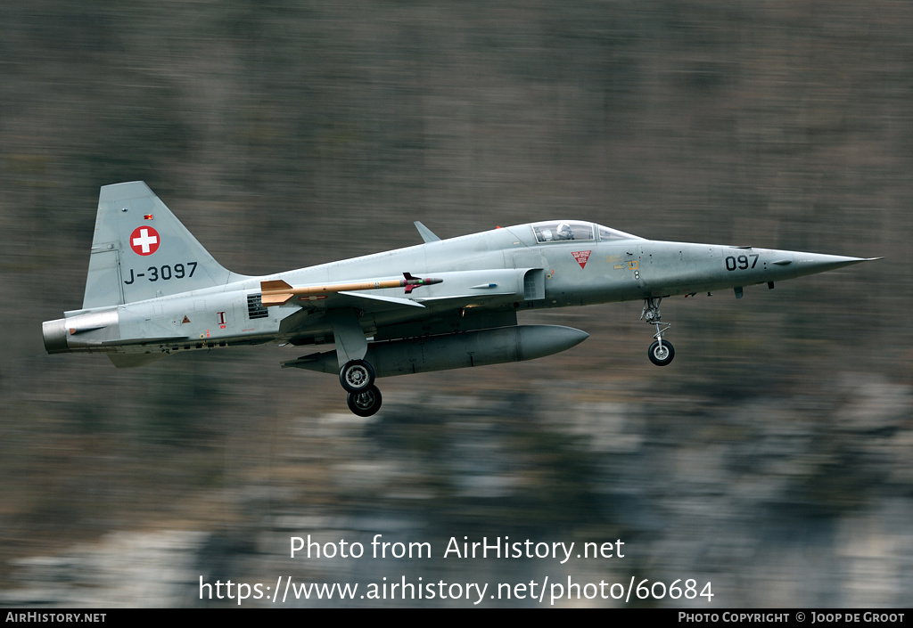 Aircraft Photo of J-3097 | Northrop F-5E Tiger II | Switzerland - Air Force | AirHistory.net #60684