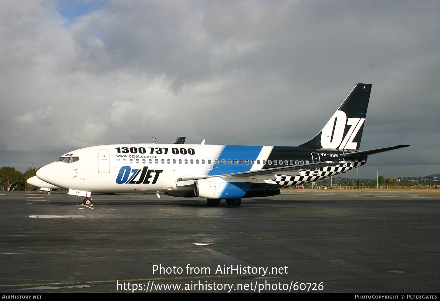 Aircraft Photo of VH-OBN | Boeing 737-229/Adv | OzJet Airlines | AirHistory.net #60726