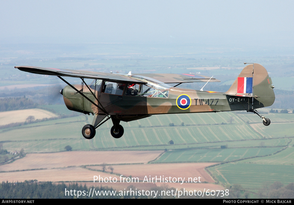 Aircraft Photo of OY-EFI / TW477 | Taylorcraft J Auster Mk5 | UK - Air Force | AirHistory.net #60738