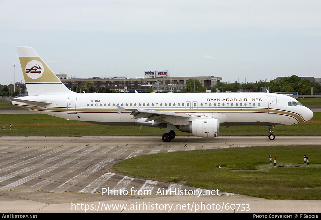 Aircraft Photo of TS-INJ | Airbus A320-211 | Libyan Arab Airlines | AirHistory.net #60753