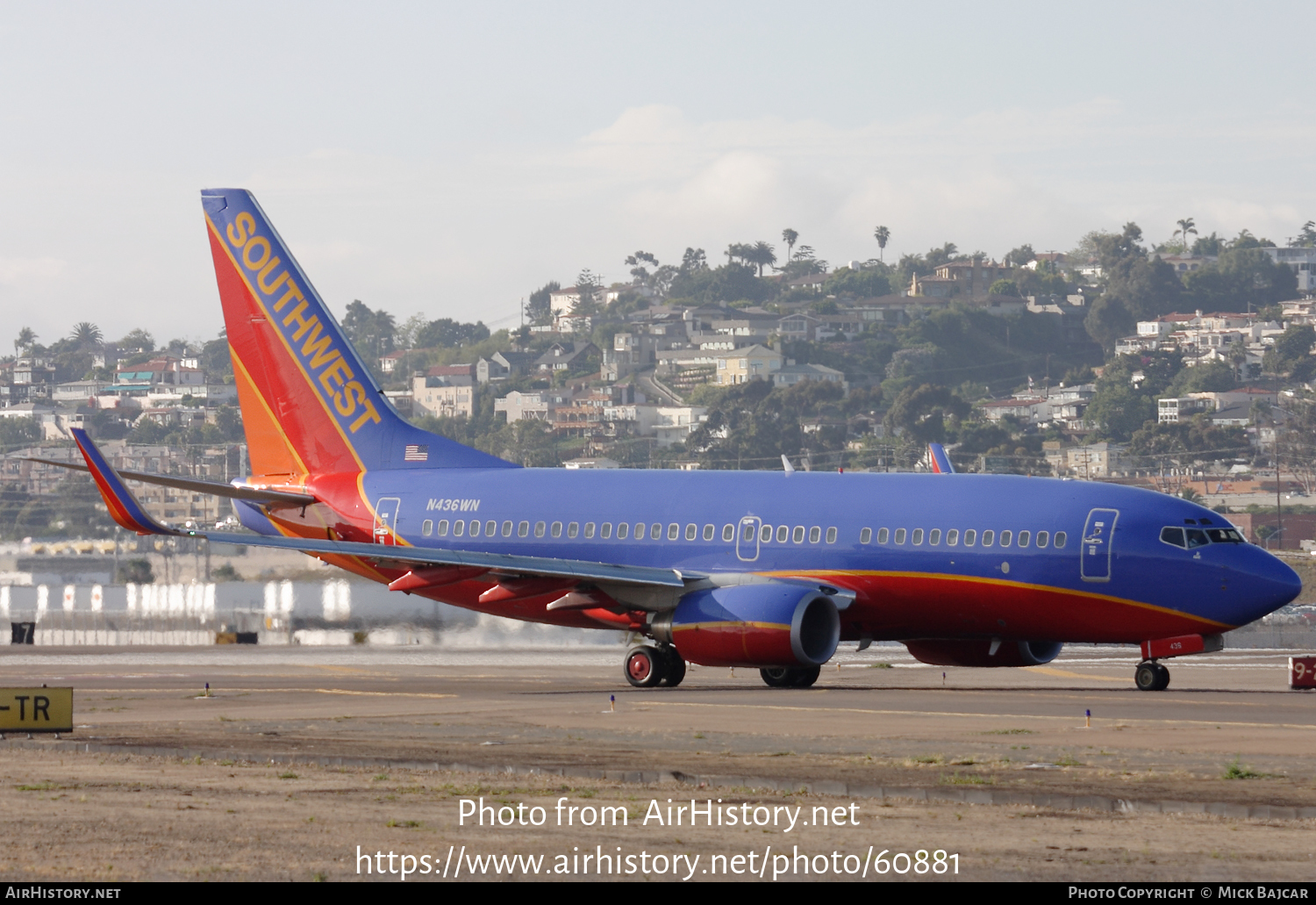 Aircraft Photo of N436WN | Boeing 737-7H4 | Southwest Airlines | AirHistory.net #60881