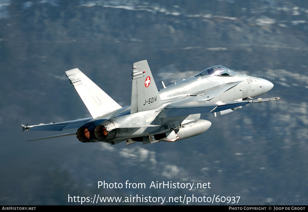 Aircraft Photo of J-5014 | McDonnell Douglas F/A-18C Hornet | Switzerland - Air Force | AirHistory.net #60937