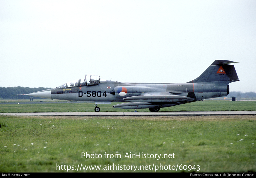Aircraft Photo of D-5804 | Lockheed TF-104G Starfighter | Netherlands - Air Force | AirHistory.net #60943