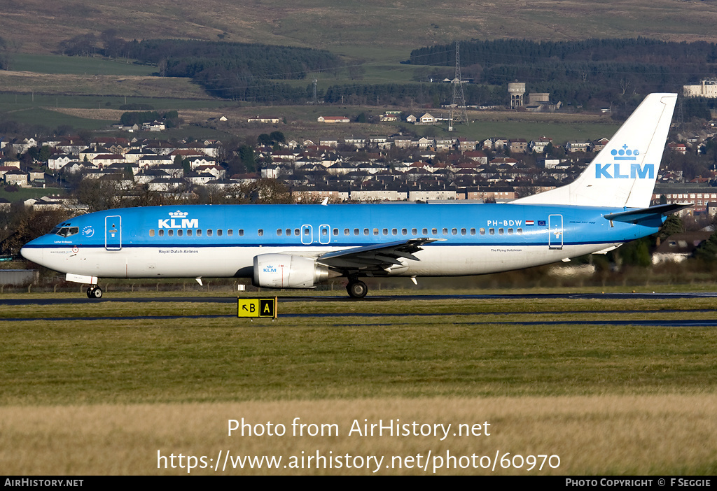 Aircraft Photo of PH-BDW | Boeing 737-406 | KLM - Royal Dutch Airlines | AirHistory.net #60970