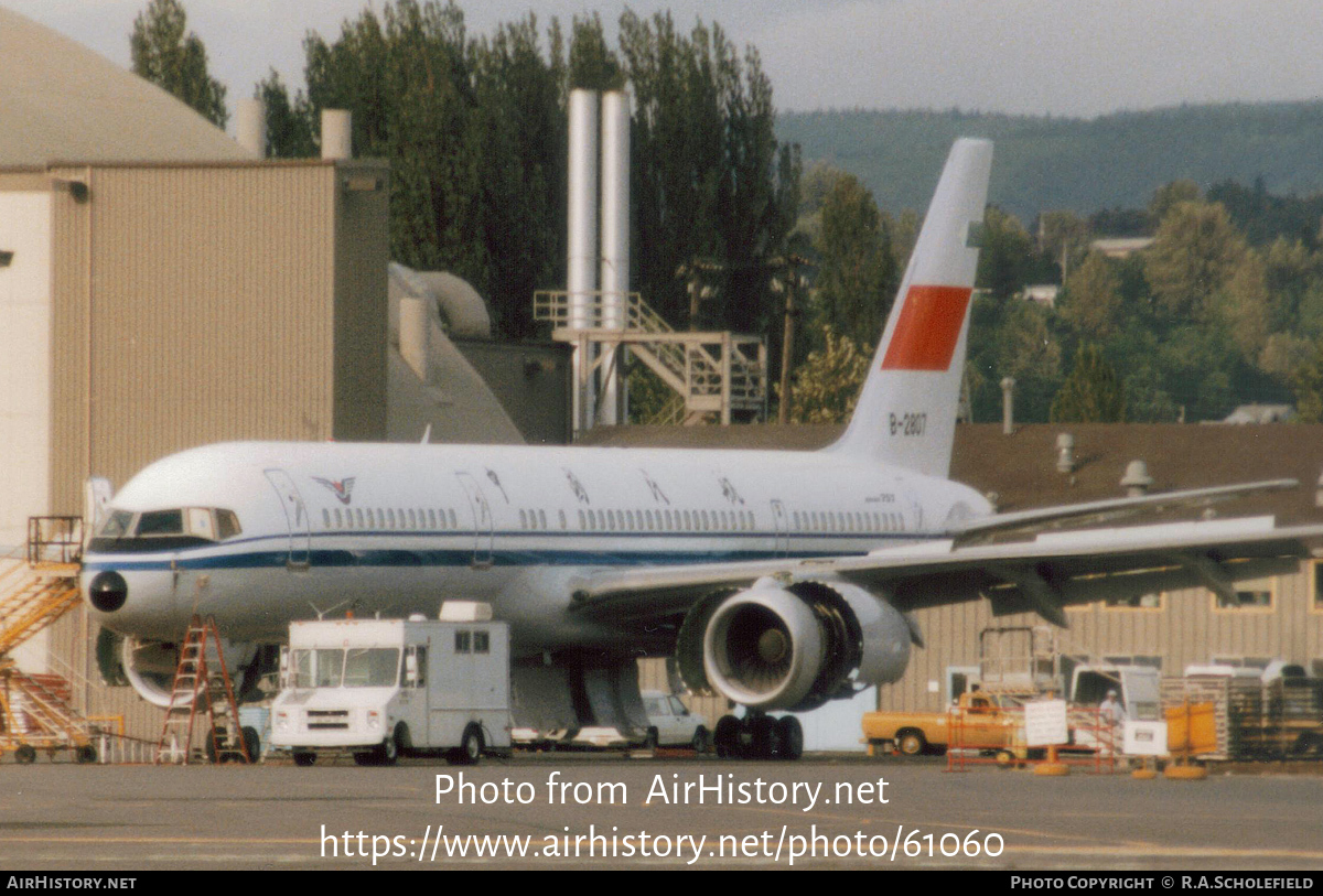 Aircraft Photo of B-2807 | Boeing 757-21B | CAAC - Civil Aviation Administration of China | AirHistory.net #61060